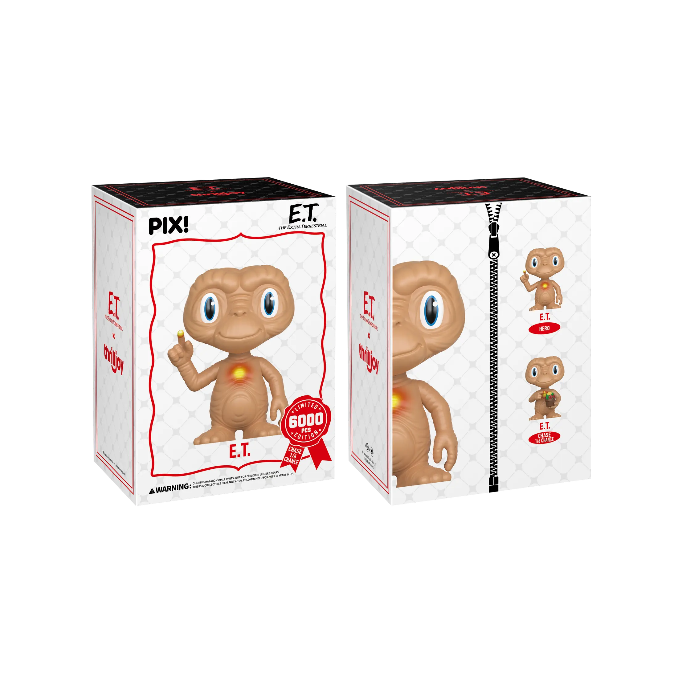 Thrilljoy PIX! E.T. E.T. LE 6000 Collectible Blind Box Vinyl Figure Sealed Hobby Box