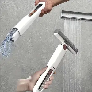 1pc 2Mop Head, Hand-Washable Desktop Cleaning Mini Mop, Portable Self-Squeeze Mini Mop