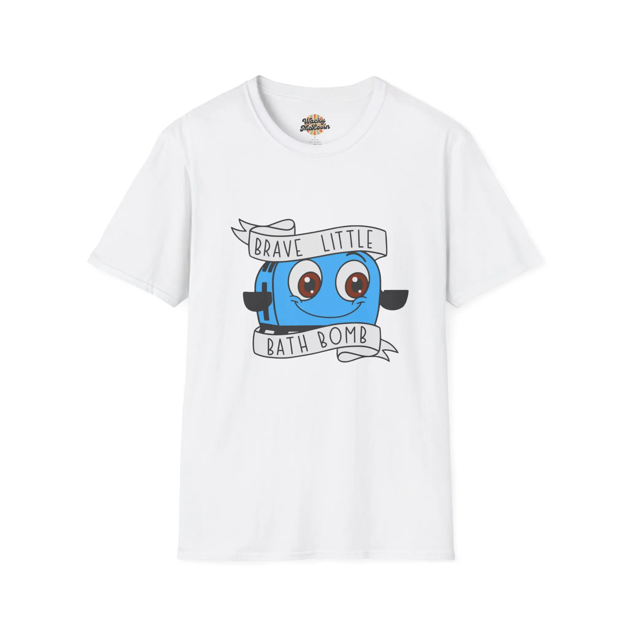 Brave Little Bath Bomb T-Shirt | Cute Motivational Graphic Tee | Soft Cotton Shirt