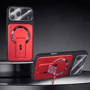 Multifunctional Magnetic Case with Invisible Stand & Camera Protection for iPhone