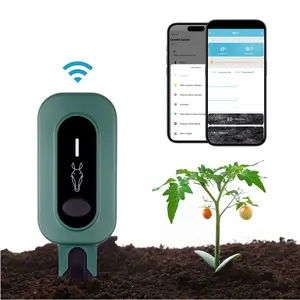 Smart Soil Sensor Meter - Multifunctional Wireless Soil Analyzer,Moisture Temperature Light Monitor,Humidity Measuring Tool for Indoor Outdoor Plant Care