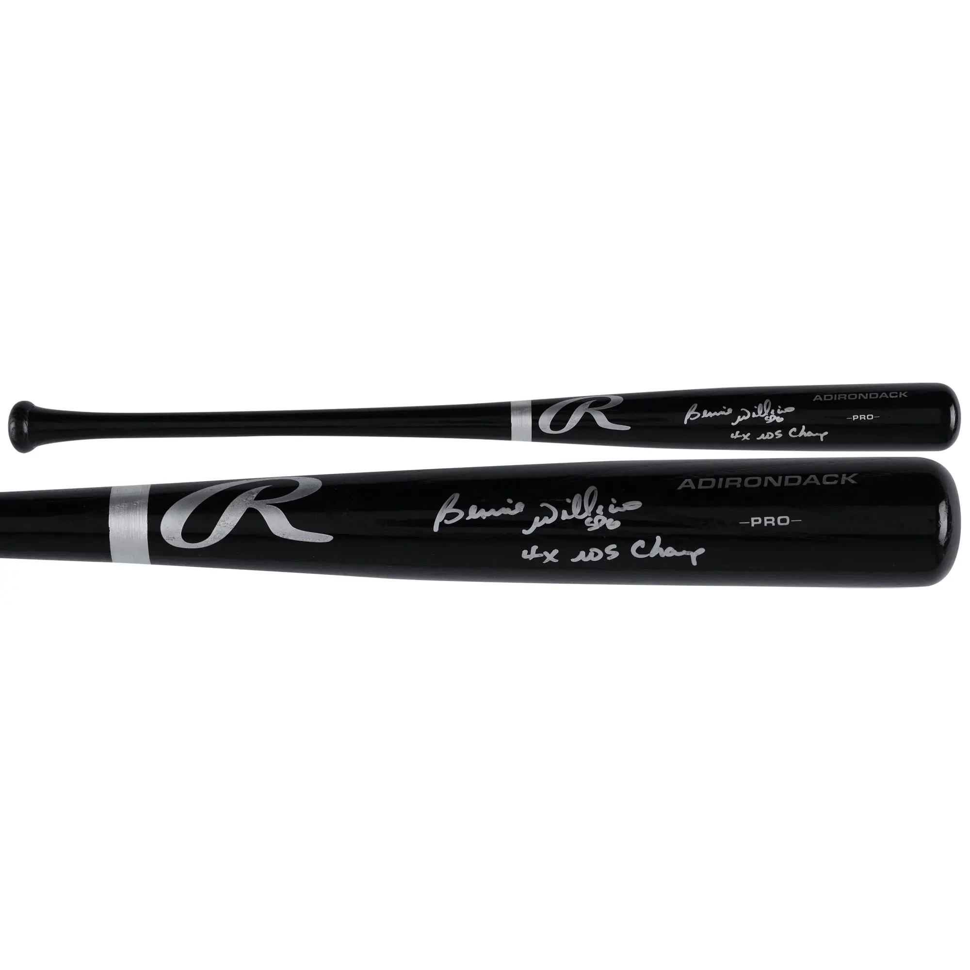 Bernie Williams New York Yankees Autographed Black Rawlings Pro Model Bat with "$x Champ" Inscription - Fanatics Authentic Certified