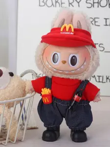 Labubu Work Set Doll Clothes, M Series Handmade for 17cm Labubu Dolls, Cute Style Collectible Gift Idea