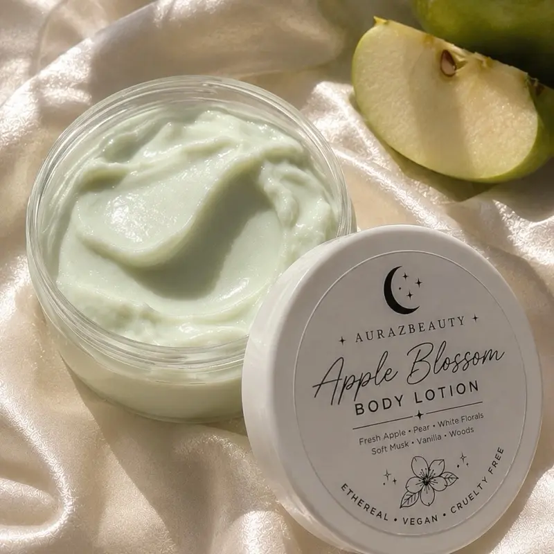 Apple Blossom Body Lotion (2oz) - Shea Butter & Aloe Infused Body Care Moisturizer for Hydrating Soothing Dry Skin