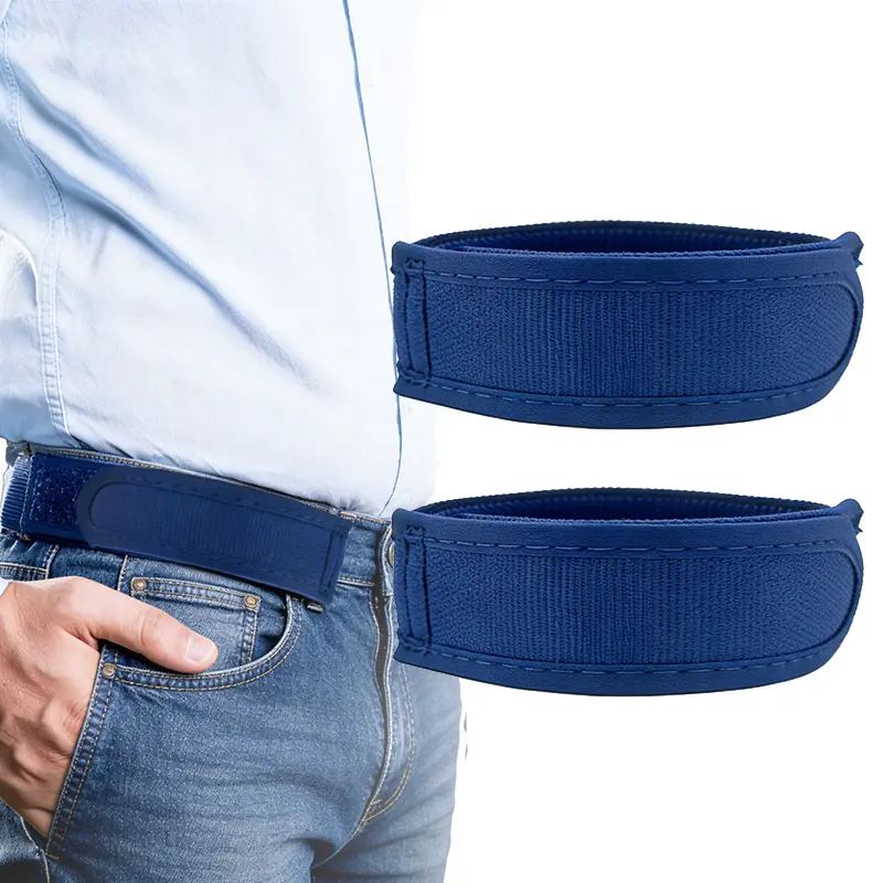 2-Piece Pro Elastic No-Buckle Invisible Belt for Men and Women - Adjustable Strap, Wrap Style, TSA-Friendly, Metal-Free, Soft Side Tactical Belt (TikTokShopHolidayHaul), Adjustable Strap Belt, Wrap Belt