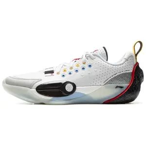 LiNing All City 13 Low-Top Basketball Shoes for Men with Bouncing Technology, Temperature Resistance, and Lightweight Support Trending Shoes, House White Official Shoes to Get / Maison Mihara