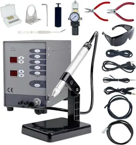 Permanent Jewelry Welder Kit, Pulse Arc Welder Permanent Jewelry, 110V 60Hz Permanent Jewelry Welding Machine, Pulse Arc Welder for Jewelry, Titanium, Cobalt-Chromium Alloy, Dental Welding