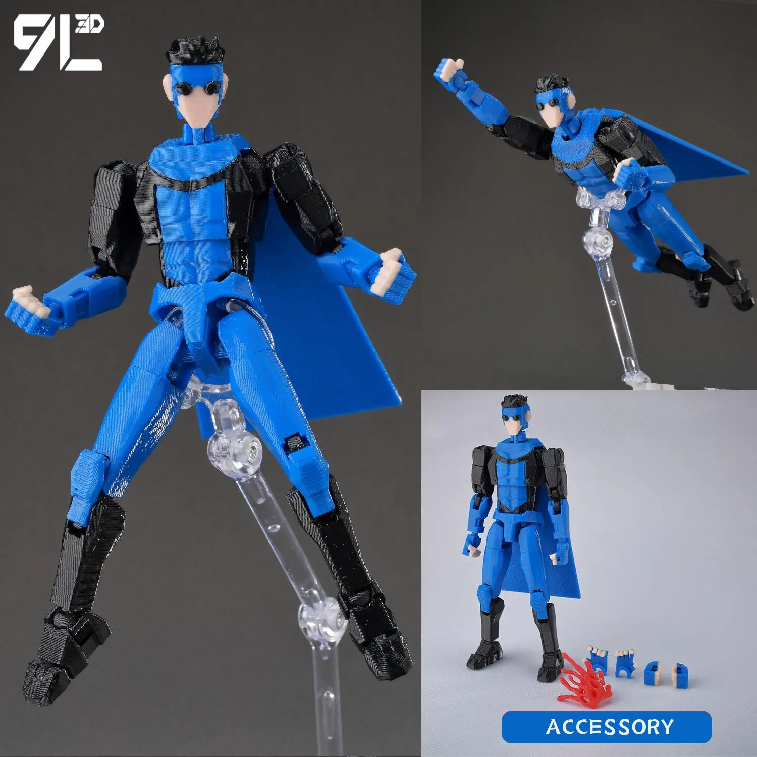 Mark Black Blue Suit