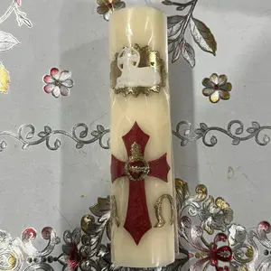Cirio Pascual Candle 10x2.5 Religious Decor Cirio Pascual Candle 10x2.5 Religious Decor