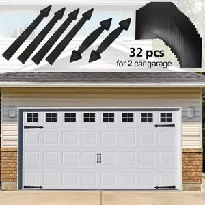 Magnetic Garage Door Decoration Kit Include Faux Windows Hinges and Handles/Magnetic Garage Door Windows