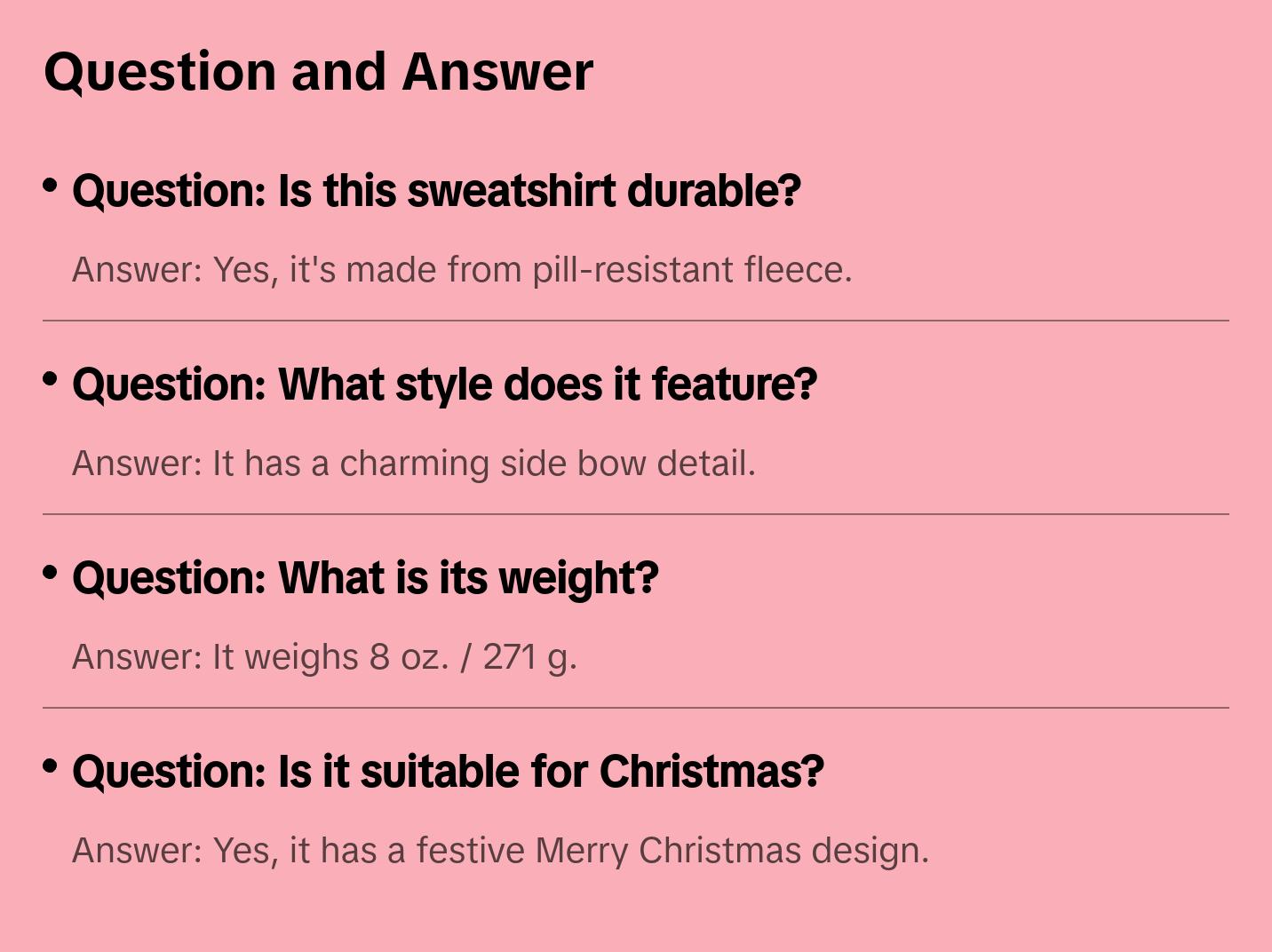 Side Bows Cakes and Bows Sweatshirt  PREPPY BOWS CHRISTMAS 2024