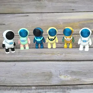 3D Printed Astronaut Toy - Space Explorer Figurine, Includes 4 Colorful Designs, Ideal for Collectors and Fans Collectible Galaxy Blue