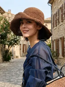 Women's Wide Brim Sun Hat, Foldable Packable Summer Beach Bonnet, Lightweight Roll Up Breathable Cloche Cap for Vacation & Travel