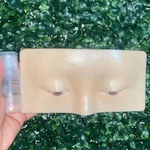 Practice makeup or eyelash extension face