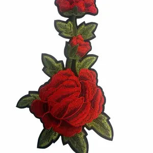Rose Pattern Iron-On Patch