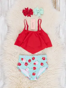 Sweet Poppies Ruffle Swimsuit