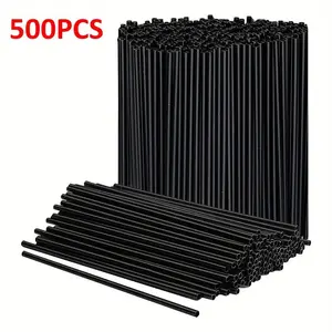 Disposable Straws, Drinking Straw, 500pcs Disposable Party Straws, Perfect for Home, Bar, Pub, Club & Restaurant, Drinkware Accessories