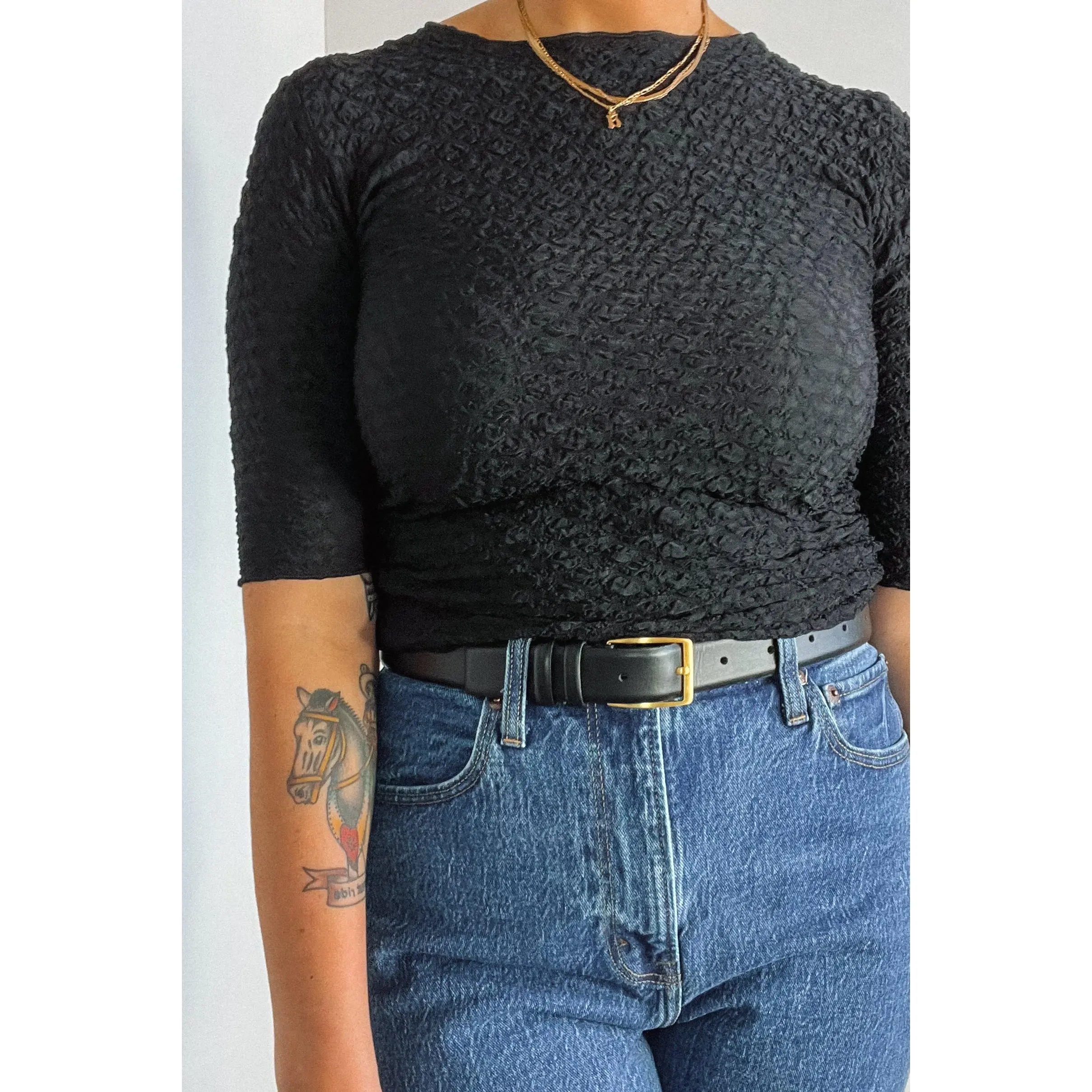 Half Sleeve Scrunch Tee