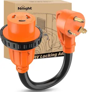 Nilight 30AMP to 30AMP RV Locking Adapter Cord, 30Amp Compatibility