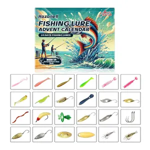 Fishing Lure Advent Calendar 24 Days Tackle Box Surprise Christmas Gift