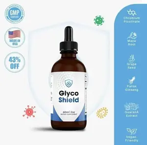 Shield Drops, 100% Natural Official GlycoShield Blood Formula Support Supplement - Maximum Strength, All Natural Formula to Maintain Overall Well-Being & Healthy Energy - Daily Wellness & Metabolic Support - 2 Dropperfuls/Day