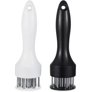 Meat Tenderizer Tool with Ultra Sharp Stainless Steel Needle Blades Profession Kitchen Gadgets Jacquard for Tenderizing and Cooking BBQ, Marinade, Steak, Beef, and Poultry
