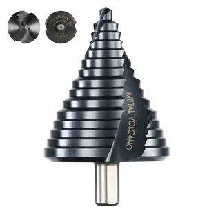 Gigantic Step Drill Bit,1/4" - 2-1/2" 15 Step Size, 1/2" Shank for Metal, Aluminum, Wood, Plastic