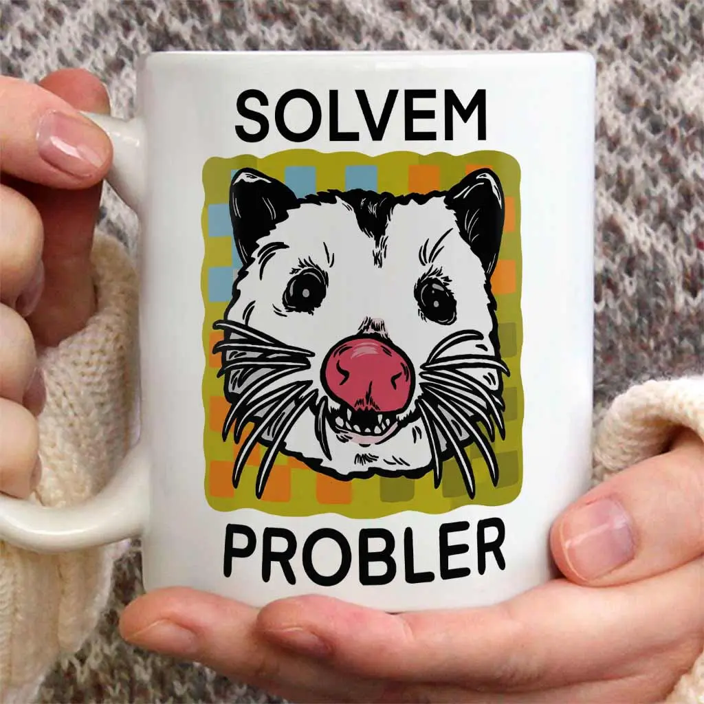 Possum Mug Opossum Coffee Cup, Sarcastic Gift for Coworker, Gift for Employee, Quirky Mug, Hilarious Gift, Friend Just Because Gift New Job Humor - rcn10193