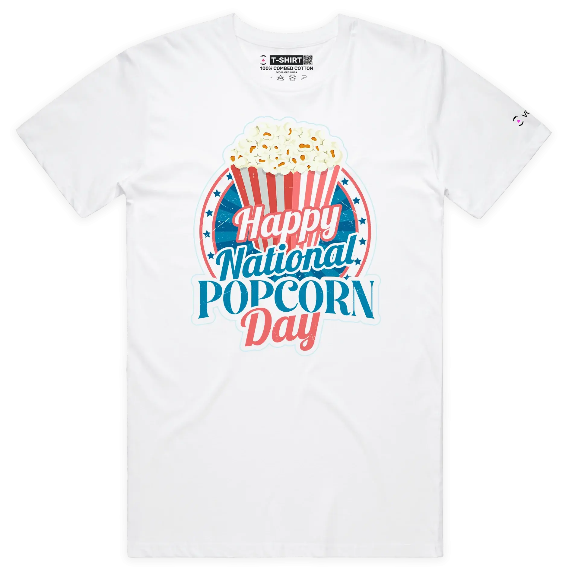 Popcorns Funny T-Shirt with Premium Design Happy National Popcorn Day Graphic Tee for Celebration