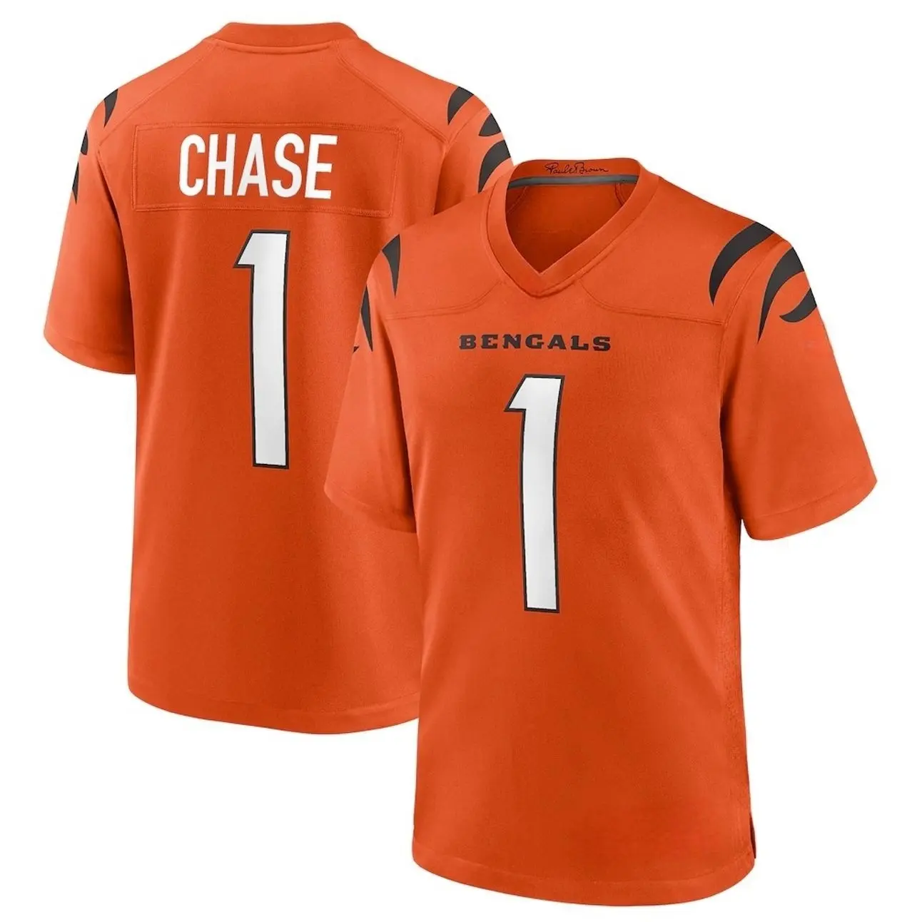 Unisex Football inspired by Chase 1 Cincinnati Alternate Game Jersey - Orange