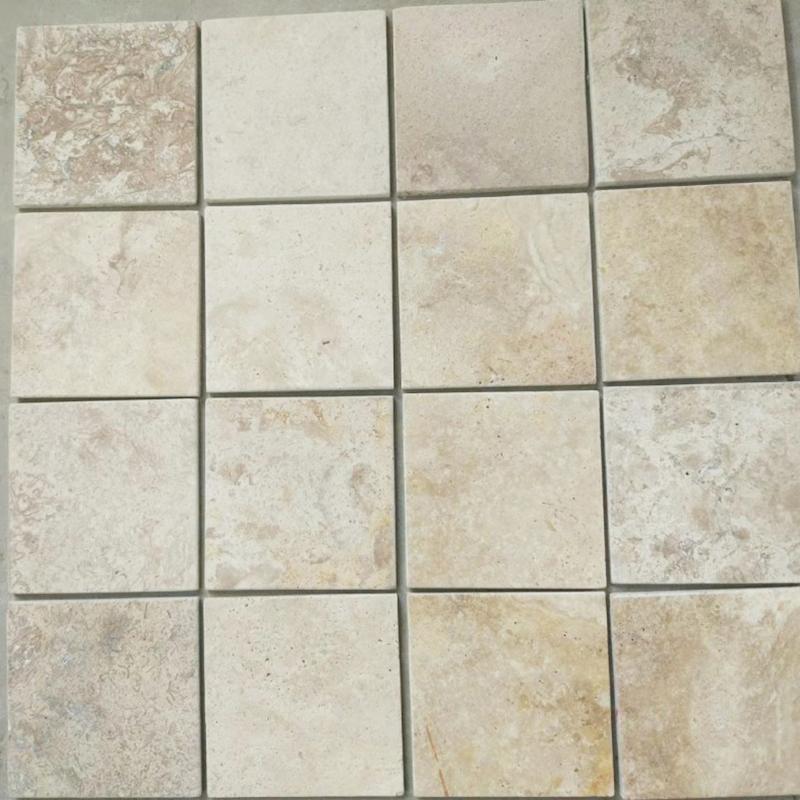 Premium mechanical-cut black granite cube natural stone paving stones, suitable for garden paths, driveways, and courtyard landscape design（6pcs）