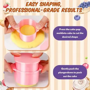 Cakesicle Cutter, Cake Ball Mold, Cake Ball Cutter & Pusher, Baking Tool for Home Birthday Parties, Wedding Dessert Making