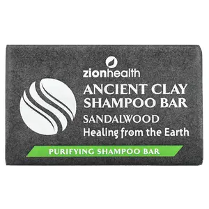 Zion Health Ancient Clay Shampoo Bar, Sandalwood, 6 oz (70 g) Zion Health Ancient Clay Shampoo Bar, Sandalwood, 6 oz (70 g)
