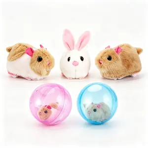 Electric Rolling Hamster Ball Toy, Smart Rabbit Squirrel Interactive Ball, Automatic Rotation Fun Toy for Kids Aged 3+, Indoor Outdoor Play, Gift Idea