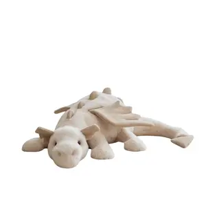 Jellycat Snow Dragon Plush Soft White Stuffed Animal – 50cm Magical Dragon Toy