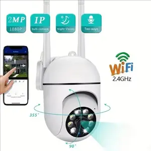 HD WiFi Smart Camera PTZ Indoor Security Camera, 355° Pan-Tilt, 5g/2.4g Support, 256GB TF Card, Color Night Vision, Two-Way Audio, Home Security Camera, WiFi Indoor Cameras, Surveillance