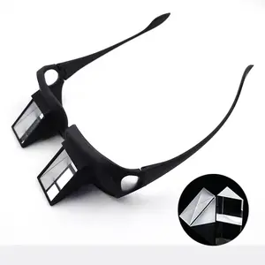 Unisex 90° Prism Lazy Reading Glasses, Mirror-Enhanced, Lightweight, Durable for Lying Down Reading, Watching TV or Using Mobile Phones in Bed