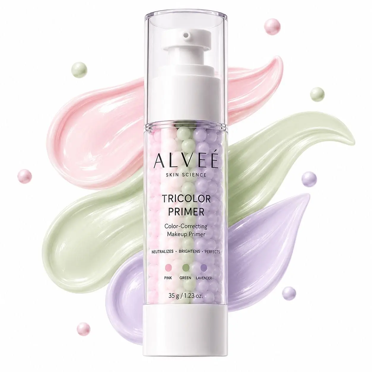 Tricolor Color Primer with Peptides, Niacinamide & Vitamin E 35g