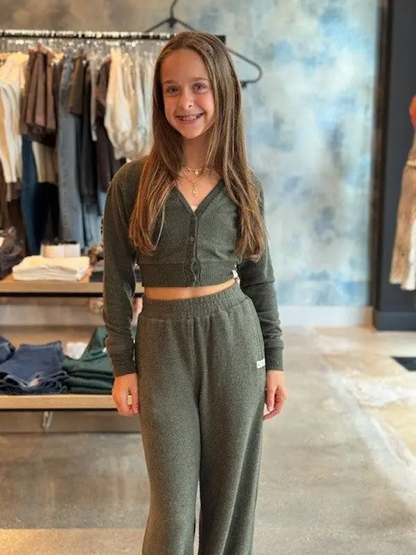 KA Olive Hacci Cardigan