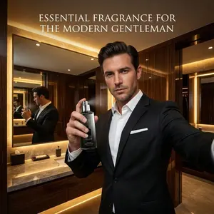 Men's Body Spray 100ML Alcohol-Free Sandalwood Scented, Deodorant Fragrance Mist, Home Use, Outdoor Office Holiday Gift