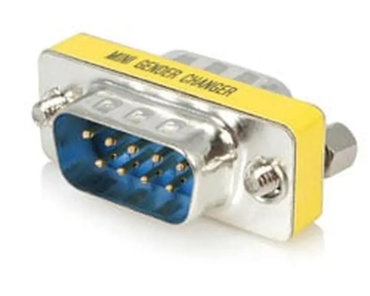 Startech GC9SM Model Slimline DB9 Gender Changer Connector - 9-Pin DB-9 Male to 2 Slimline DB9M Connectors, FCC-Certified, Cost-Saving, Port Conversion, Lifetime Reliable Performance Hardware Adapter