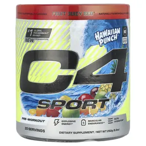 C4 / Cellucor C4® Sport, Pre-Workout, Hawaiian Punch® Fruit Juicy Red®, 8.9 oz (252 g)