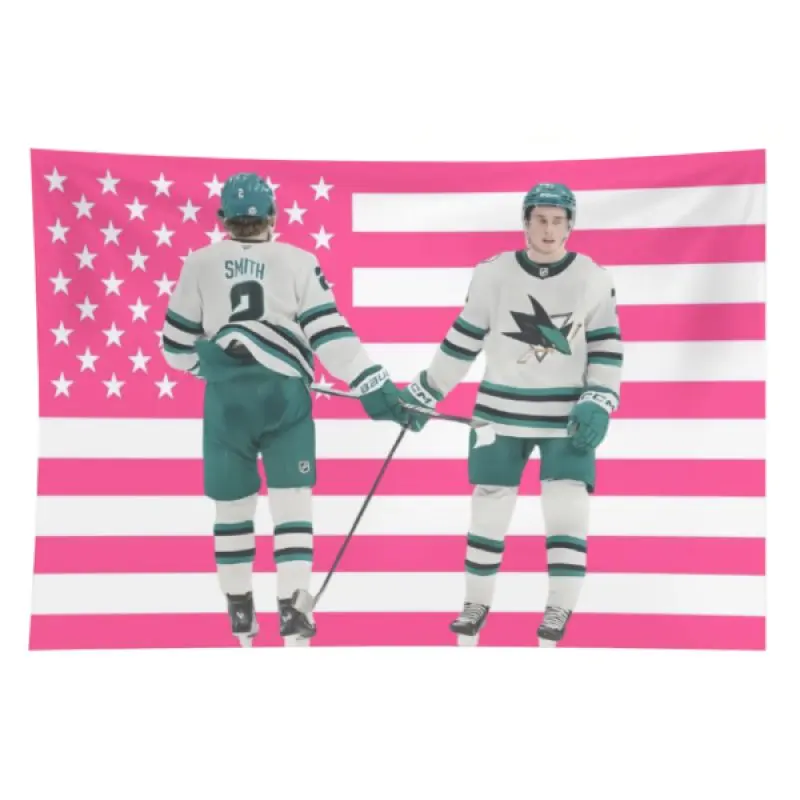 Will & Mack Hockey Theme Rectangular Fabric Tapestry, College-Style Home Decor with Summer Vibes, Ideal for Teen Room and Room Decor, Teen Room Decor