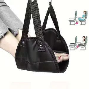 Airplane Footrest with Adjustable Strap, Portable Hammock Leg Rest, Perfect Travel Accessories, Comfortable and Easy to Use