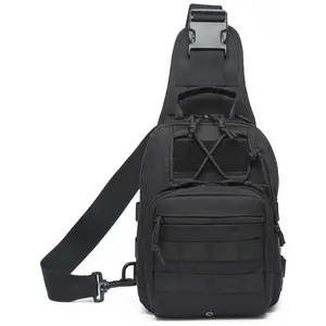 Tactical Compact EDC Shoulder Sling Bag for Men,Outdoor Chest Pack for Traveling,Trekking,Camping,Adjustable Multifunction