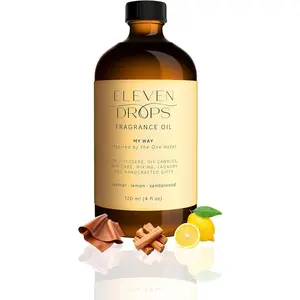 My Way Fragrance Oil| Leather, Lemon & Sandalwood Notes| Long Lasting Scent Reed Diffuser Oil for Home, Office, Hotel, Spa, Car & Linen Spray| Pet Friendly IFRA Compliant,  oz