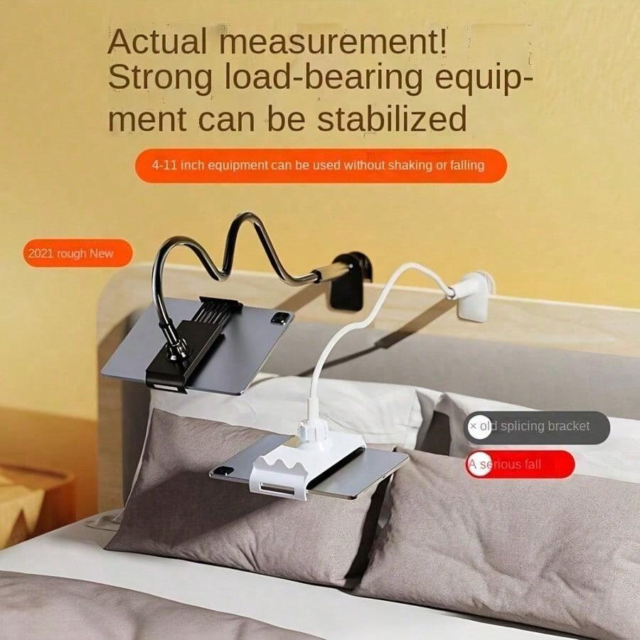 Adjustable Universal Phone Holder Lazy Tablet Holder Stand Gooseneck Clip Mount For Bed And Desktop For Live Streaming TV Watching And Hands-Free Viewing Secure Convenient Phone Mounting Solution Compatible With IPhone Android Phone For Birthday Gift Val