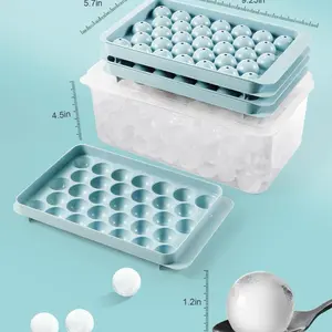 Ice Tray for Freezer -  Ice Cube Tray, Ice Cube Trays for Freezer, Ice Trays for Ice Balls, Ice Trays for Freezer,Ice Cube Tray with Lid,Ice Cube Tray for Juice,Coffee and Cocktails Kitchen Utensils