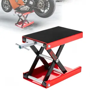 Motorcycle Lift Jack, Adjustable Height (9.2-38cm), Max Load 500kg, Steel Scissor Lift, Wide Platform, Suitable for Off-Road Vehicles, Car Repair Tool