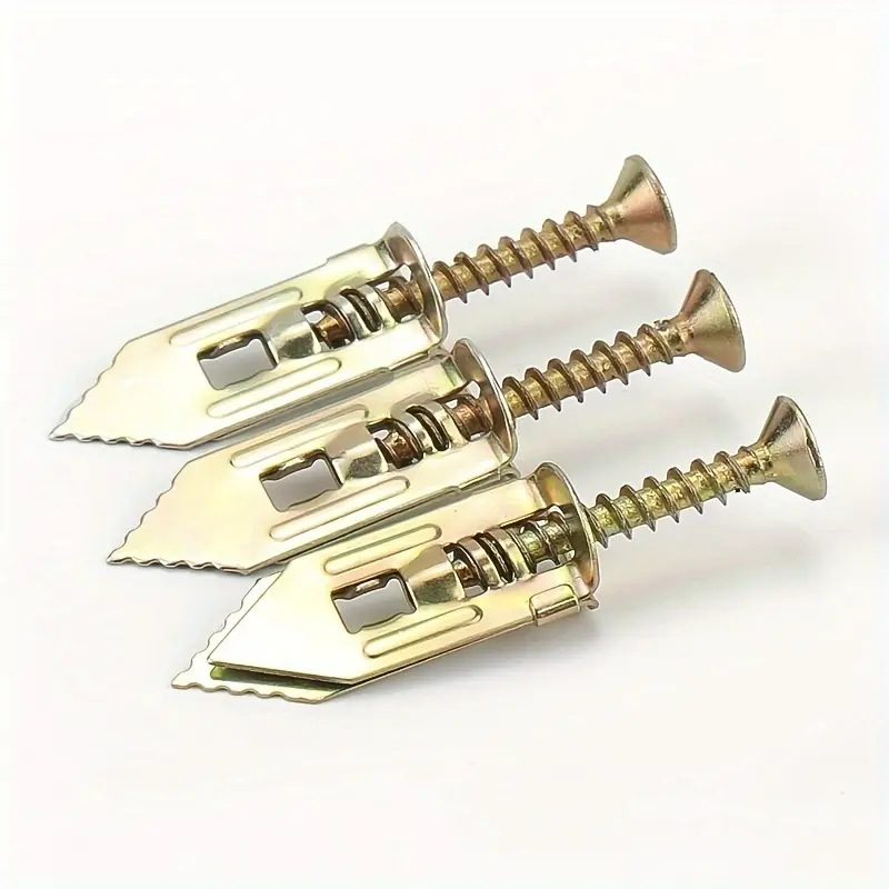 Color Zinc Expansion Screw - Convenient Plug-in Gypsum Board Fasteners - Steel Screws for Drywall Board
